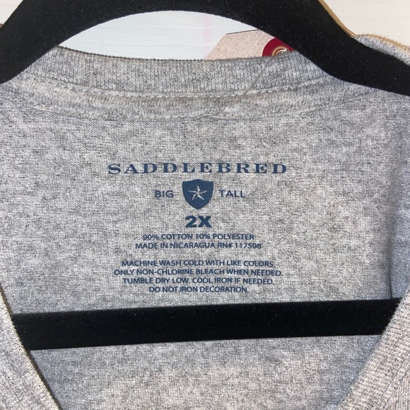Saddlebred 2X Mens T-shirts - TWO - Picture 4 of 10